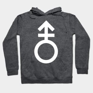 Trans Symbol (white) Hoodie